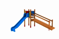 WIEŻA Z TRAPEM POCHYŁYM I ŚLIZGIEM