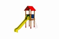 WIEŻA Z DACHEM, WEJŚCIEM LINOWYM I ŚLIZGIEM