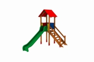 WIEŻA Z DACHEM, SCHODAMI I ŚLIZGIEM